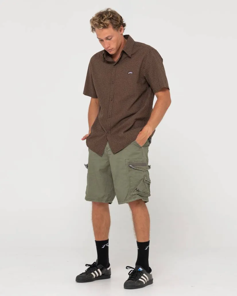 RUSTY Sheetya Loose Fit Cargo Short - Army