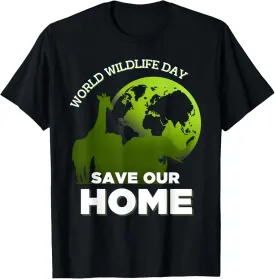 Save Our Wildlife - World Wildlife Day Conservation Tee T-Shirt