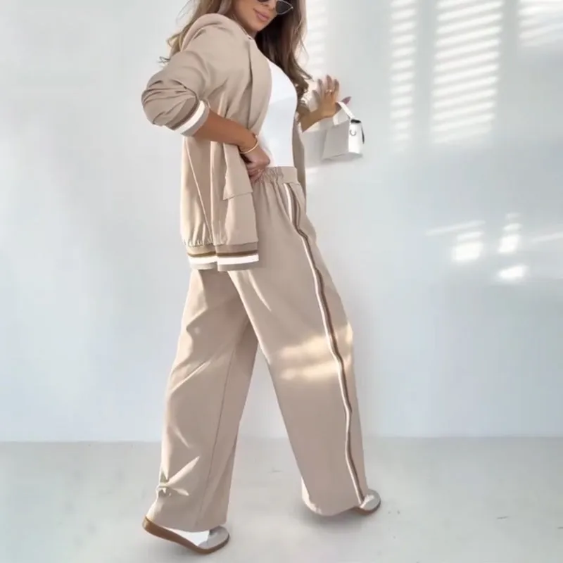 💕Spring Hot-Sale 50%off💕Women's Casual Beige 2-Piece Set