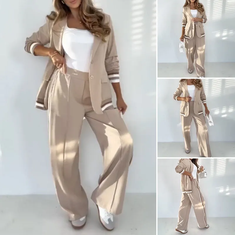 💕Spring Hot-Sale 50%off💕Women's Casual Beige 2-Piece Set