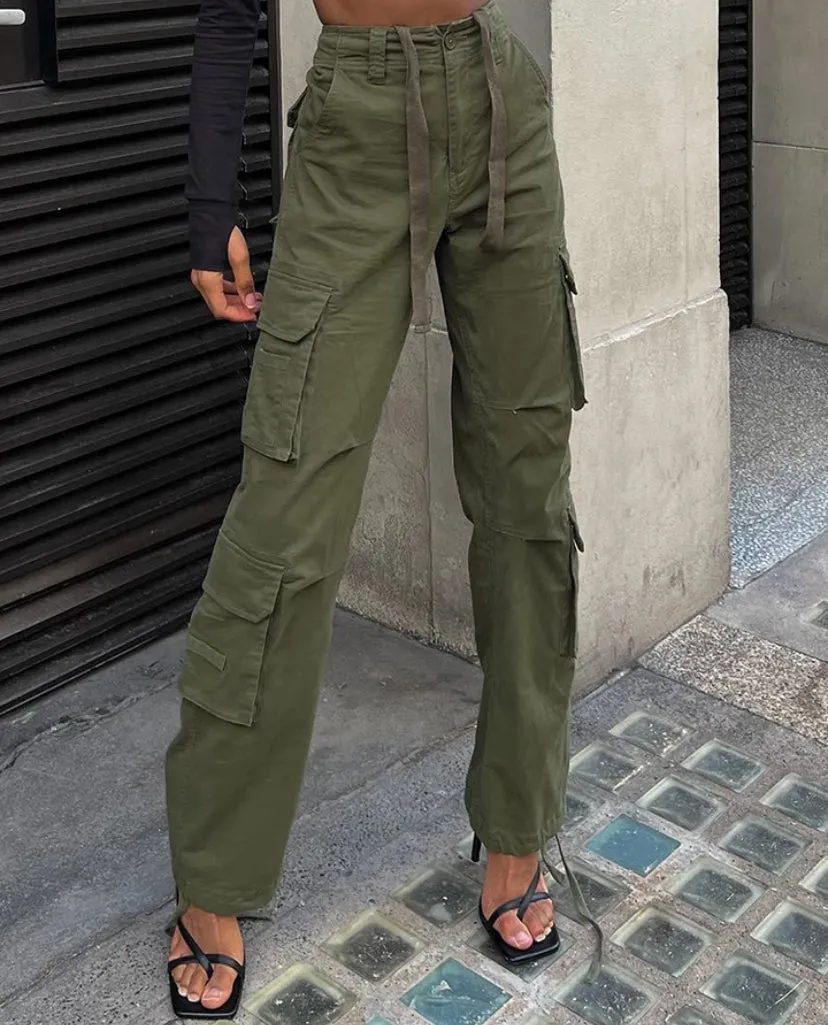 Straight Leg Cargo Pants