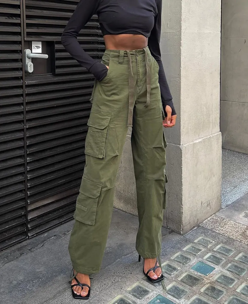 Straight Leg Cargo Pants