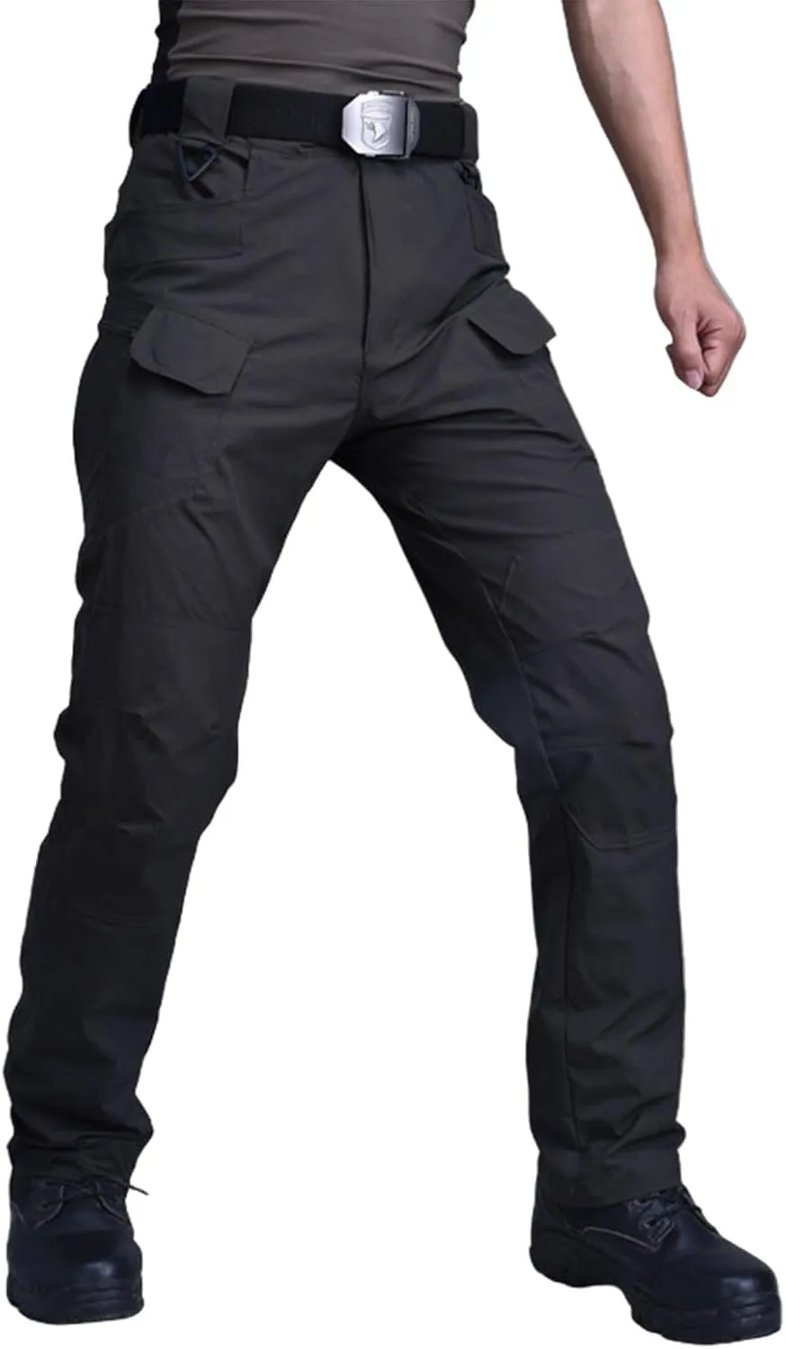 Tactical Pants for Men Stretch Ripstop Waterproof Utility Cargo Hiking Pants Comfy Work Pant Hunting with Pockets