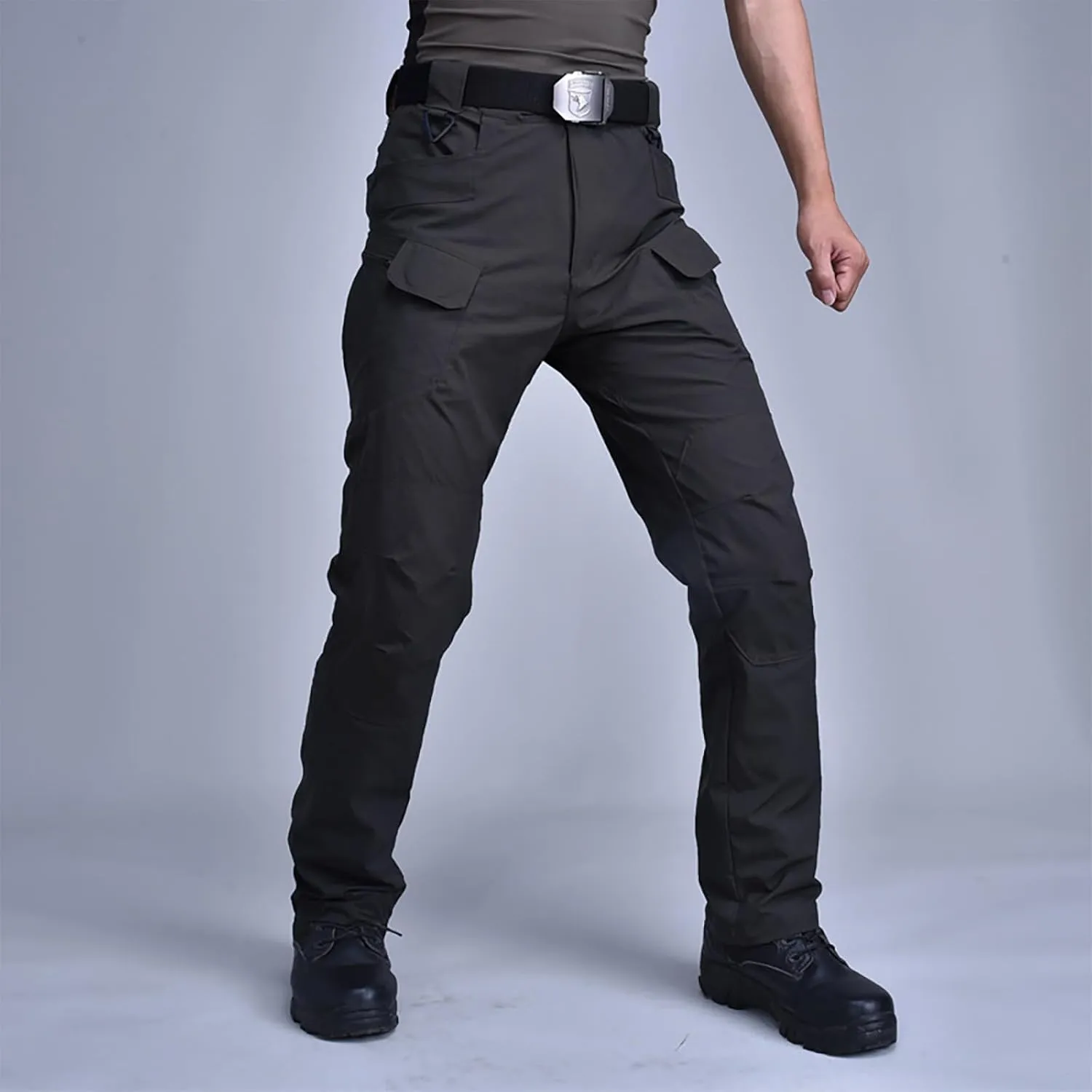 Tactical Pants for Men Stretch Ripstop Waterproof Utility Cargo Hiking Pants Comfy Work Pant Hunting with Pockets