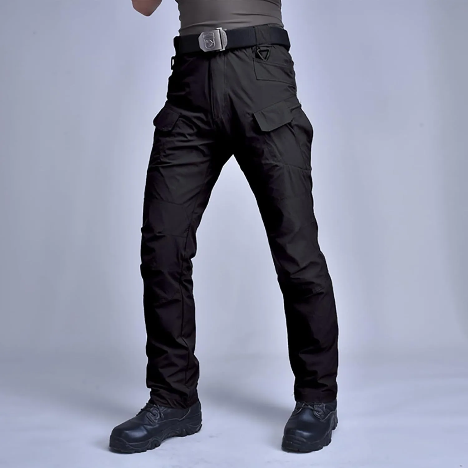 Tactical Pants for Men Stretch Ripstop Waterproof Utility Cargo Hiking Pants Comfy Work Pant Hunting with Pockets
