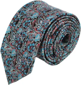 Trafalgar Men's Enzo Exploded Floral Silk Necktie