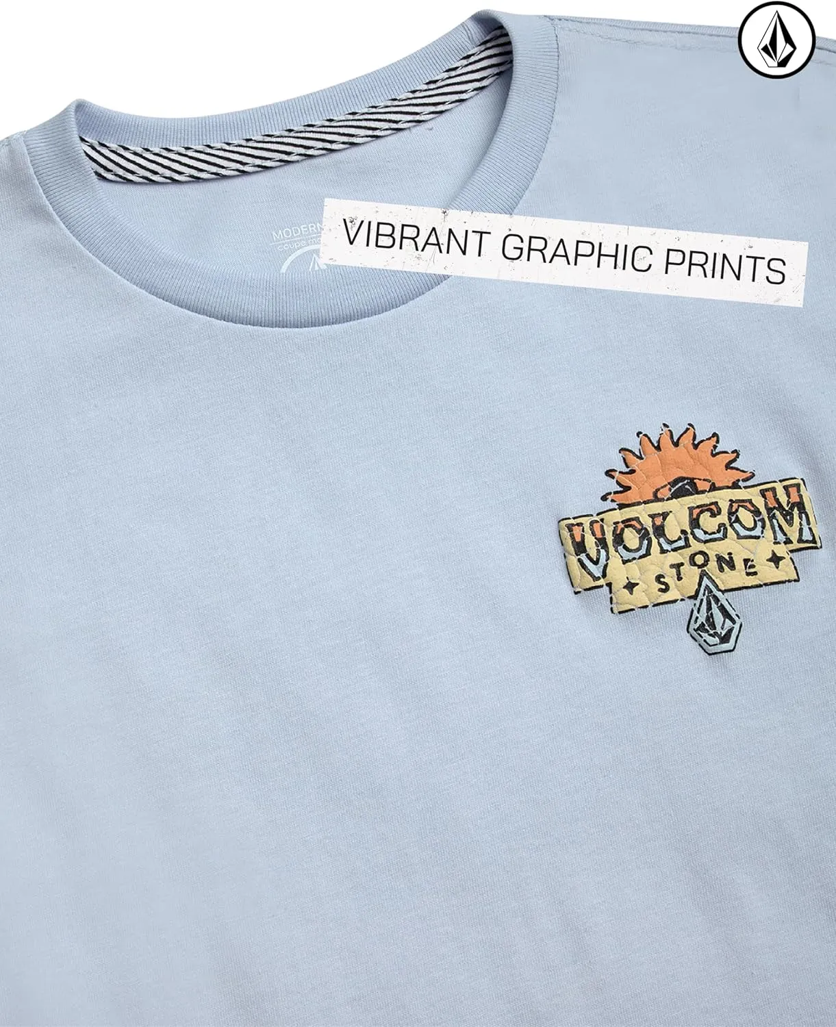 Volcom Boys T Shirt - Cotton Blend Short Sleeve Graphic Tees for Boys - Cool Casual Graphic T Shirts (Sizes: 2T-20)