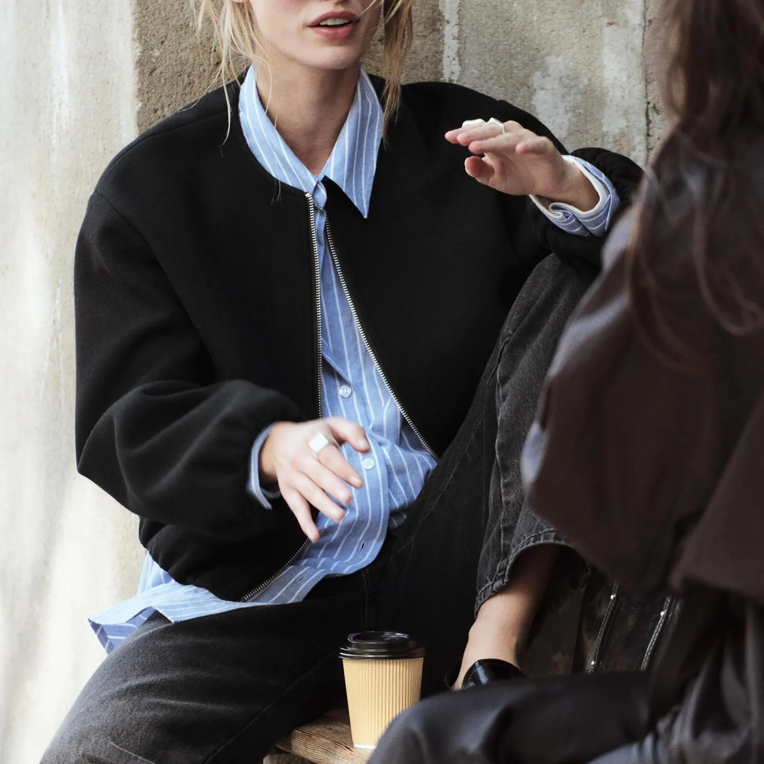 Womens Cropped Bomber Jacket Casual Zip Up Varsity Jackets Trendy Outwear Coats with Welt Pockets