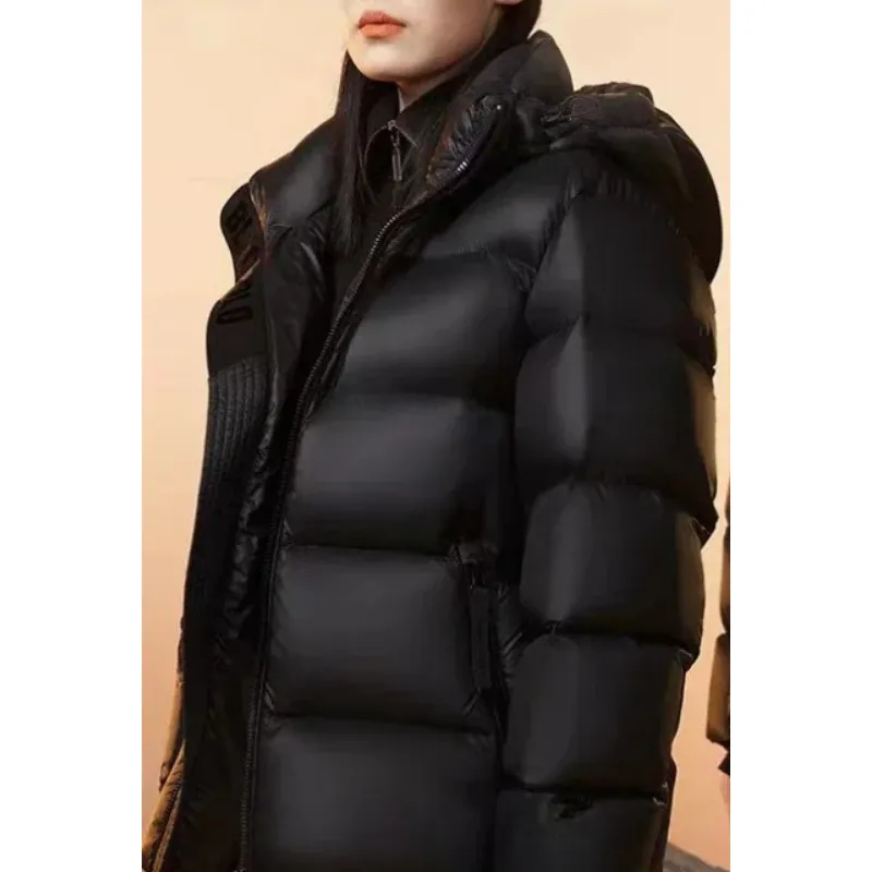 Wornell - Puffer Jacket Heren Lang met Capuchon, Dikke Isolatie, Winter Warm