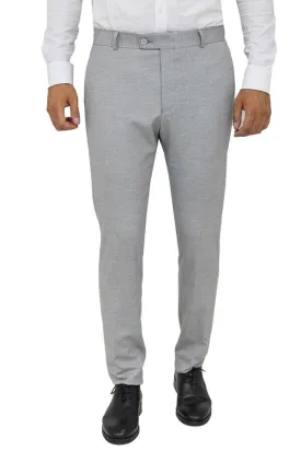 WSS Slim Fit Patterned Grey Men Pants  - Singen