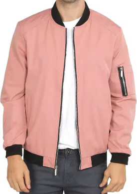 WULFUL Mens Casual Lightweight Jacket Softshell Flight Bomber Jacket Varsity Windbreaker
