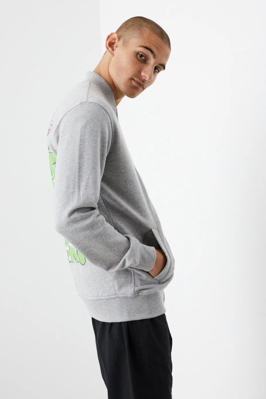x Kaws Fleece Bomber Jacket