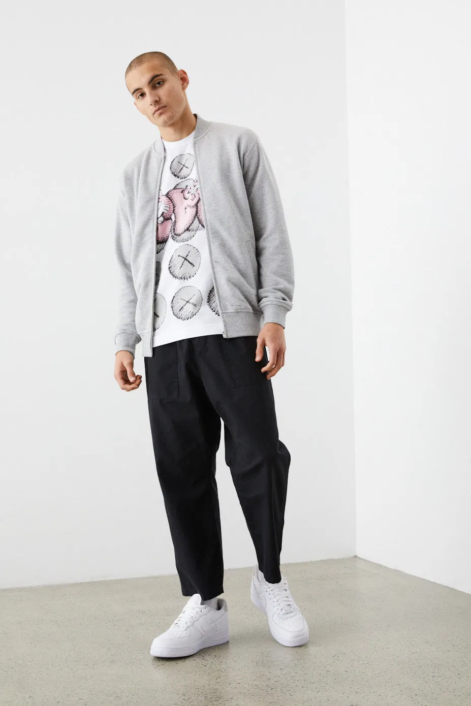 x Kaws Fleece Bomber Jacket