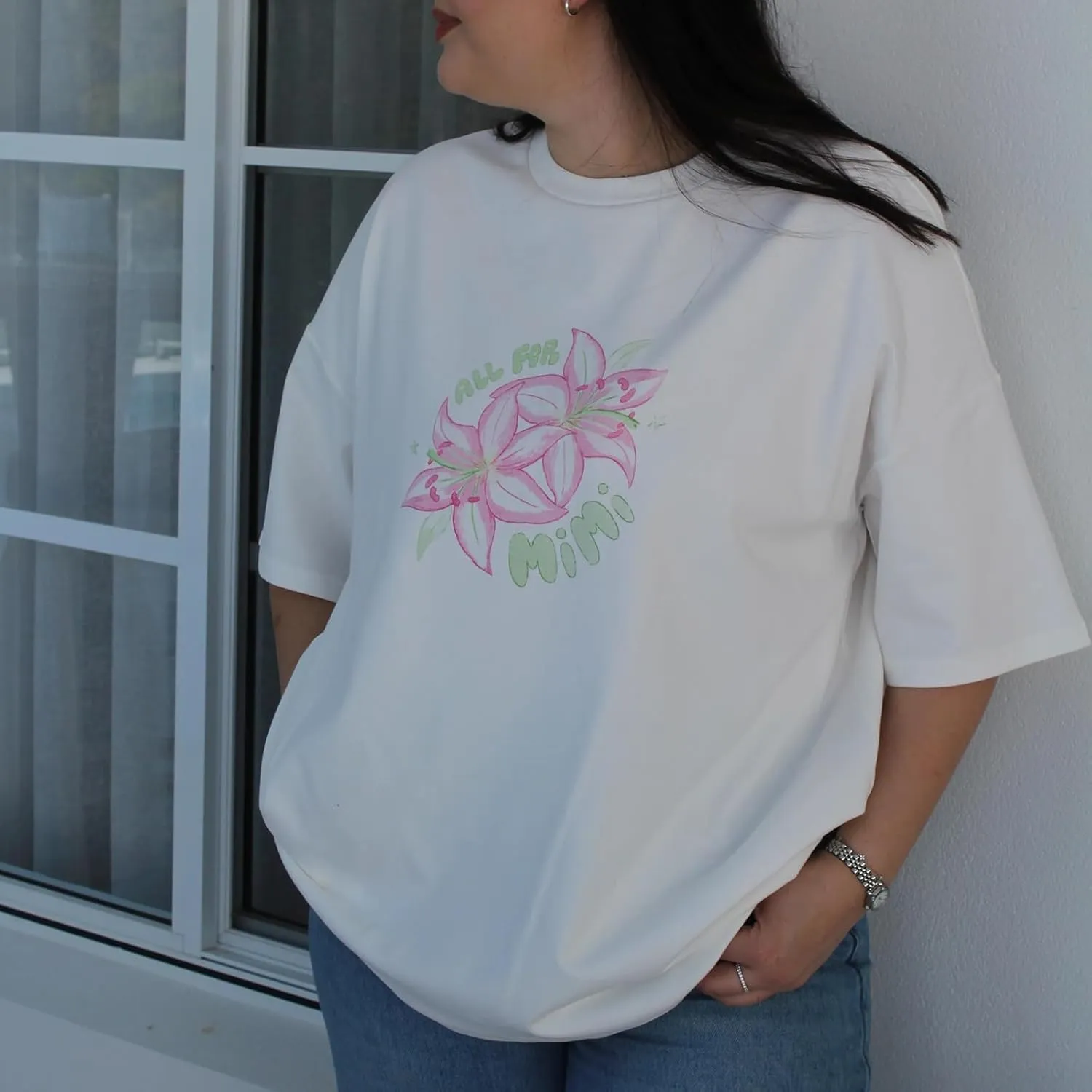 Y2k Oversized Summer Tops for Women Cute Bow Fruit Loose T Shirts Crew Neck Aesthetic Graphic Short Sleeve Tee