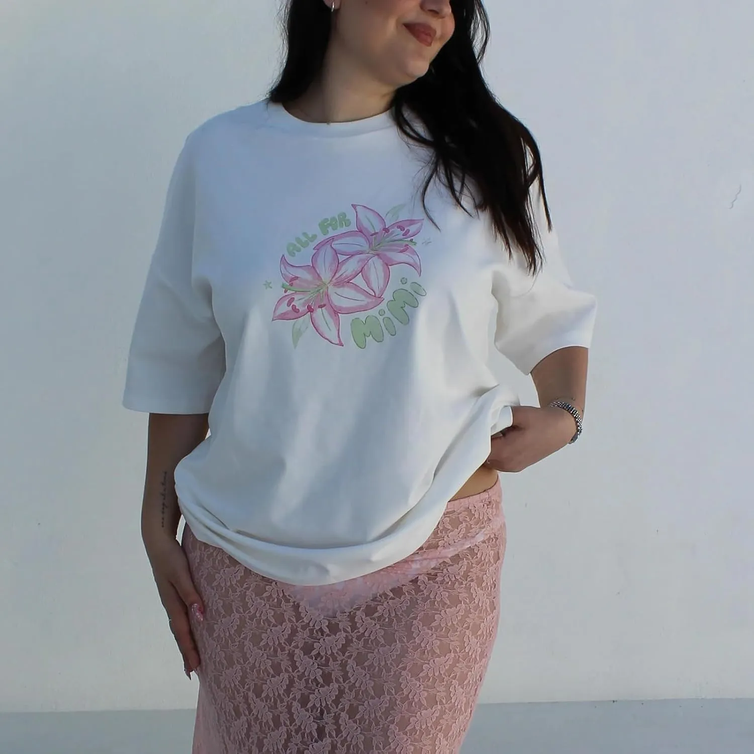 Y2k Oversized Summer Tops for Women Cute Bow Fruit Loose T Shirts Crew Neck Aesthetic Graphic Short Sleeve Tee